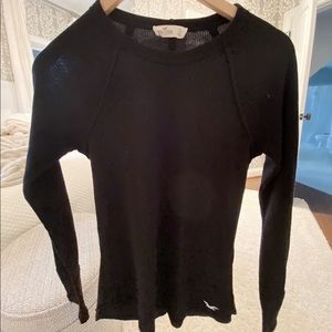 Hollister simple black long sleeve shirt